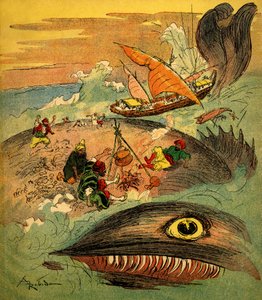 Sindbad le marin - conte des mille et une nuits - livre de 1948 racontant ses aventures (édition Fortin, collection Imagerie Merveilleuse de l