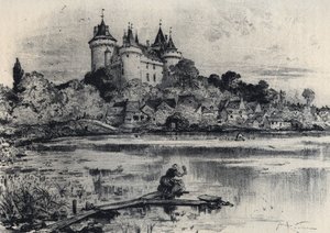 Le château de Combourg en Ille-et-Vilaine - Vieille France - Bretagne - texte, dessins et lithographies, par Albert Robida (1848-1926) non daté fin 19ème siècle - Albert Robida