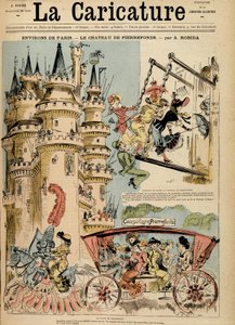 La route du château de Pierrefonds dans l
