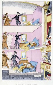 Le théâtre en trois langues - dans « Le 20e siècle » par Robida - Albert Robida