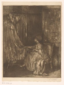 Femme assise sur une chaise à côté d