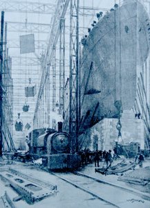 Un chantier naval britannique - Albert Sébille