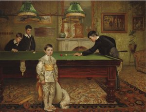 Salle de billard, 1902 - Albert William Holden