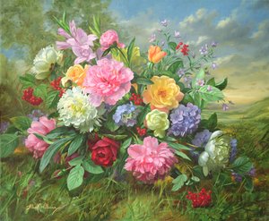 AB18 Pivoines et Hortensia