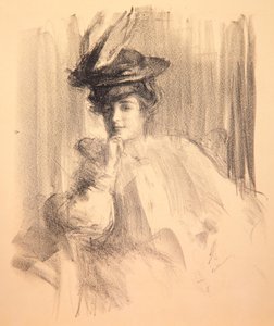 Lili avec un Chapeau à Plume