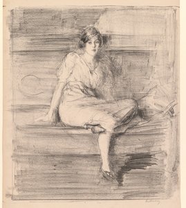 Jeune femme assise sans titre, 1914 - Albert de Belleroche