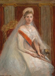 Portrait de la tsarine Alexandra Fjodorovna - Albert von Keller