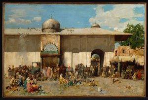 Marché oriental, 1884 - Alberto Pasini