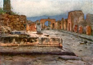 Dans le Temple de Fortuna Augusta - Alberto Pisa
