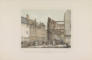 Vue de la ruine causée par l