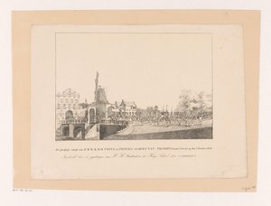 Entrée de la princesse Marianne et de son mari le prince Albert à Utrecht, 1830 - Albertus Verhoesen