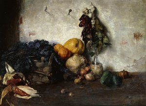 Nature morte de légumes près d