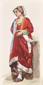Étude de costume féminin - Italie centrale