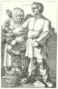 Agriculteurs vendant leurs produits - Albrecht (after) Durer or Duerer