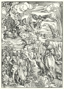 La Prostituée de Babylone - Albrecht (after) Durer or Duerer