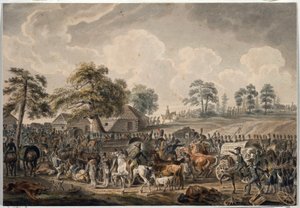 La Grande Armée traverse le fleuve Daugava le 24 juillet 1812 - Albrecht Adam