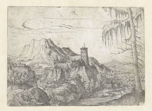 Paysage avec un grand château - Albrecht Altdorfer