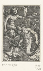 Arion et une Néréide - Albrecht Altdorfer