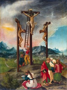 Christ en croix entre les larrons