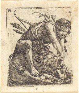 Hercule vainquant le lion de Némée - Albrecht Altdorfer