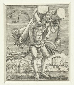 Hercule portant les colonnes - Albrecht Altdorfer