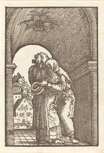 Joachim embrassant Anne - Albrecht Altdorfer