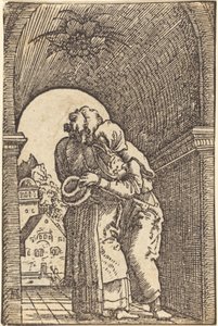 Joachim embrassant Anne - Albrecht Altdorfer