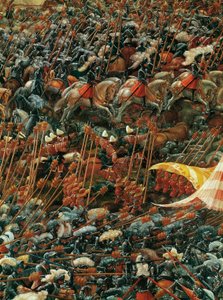 Armées opposées (détail de La Bataille d