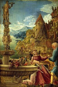 Repos pendant la fuite en Égypte - Albrecht Altdorfer
