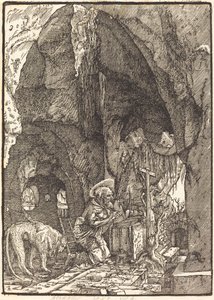 Saint Jérôme dans une grotte - Albrecht Altdorfer