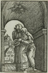 La rencontre de Joachim et Anne, de La Chute et la Rédemption de l