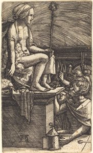 La Courtisane romaine (La Vengeance du magicien Virgile) - Albrecht Altdorfer