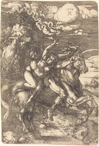 Enlèvement sur une licorne - Albrecht Dürer