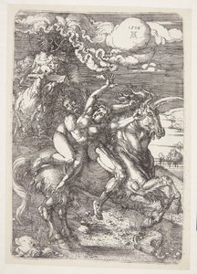 Enlèvement sur une licorne - Albrecht Dürer