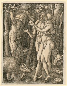 Adam et Ève, planche 2 de la série « Petite Passion sur bois » - Albrecht Dürer