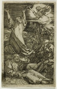 Agonie dans le jardin, de la Passion gravée