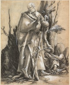 Saint barbu dans une forêt - Albrecht Dürer