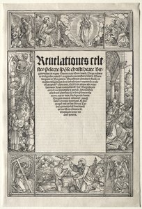 Bordure - avec le baptême du Christ - Albrecht Dürer
