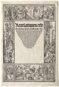 Bordure - avec le Baptême du Christ - Albrecht Dürer