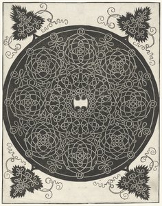 Exemple de broderie avec un petit bouclier en forme de hache - Albrecht Dürer
