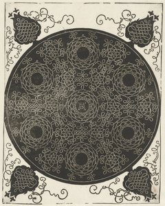 Exemple de broderie avec sept motifs en forme de couronne - Albrecht Dürer
