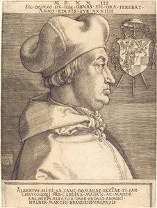 Cardinal Albrecht de Brandebourg ("Grand Cardinal") - Albrecht Dürer