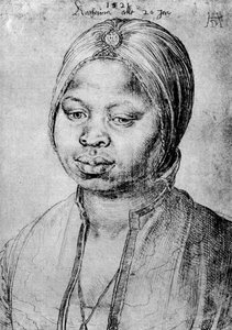 Catherine, la Mulâtresse du Portugais Bradao, 1521, 1936 - Albrecht Dürer