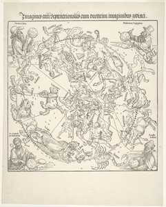 Carte céleste du ciel nord (Imagines coeli septentrionalis) - Albrecht Dürer