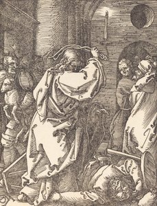 Christ chassant les marchands du Temple, probablement vers 1509-1510 - Albrecht Dürer