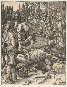 Le Christ cloué sur la croix (La Petite Passion) - Albrecht Dürer