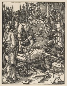 Christ cloué sur la croix, de La Petite Passion, vers 1509 - Albrecht Dürer