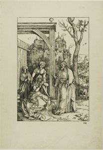 Christ prenant congé de sa mère, de La vie de la Vierge - Albrecht Dürer