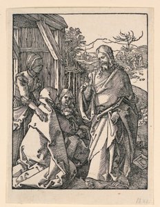 Le Christ prenant congé de sa mère, de la série La Petite Passion - Albrecht Dürer
