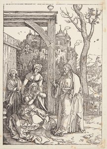 Le Christ quittant sa mère - Albrecht Dürer